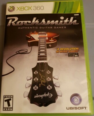 Xbox 360 Rocksmith Authentic Guitar Games Complete W/Manual FREE SHIPPING!