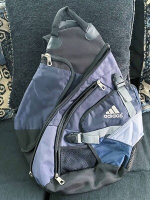 Vintage Adidas Men's Messenger Backpack Load Spring Blue/Black X-Large ...