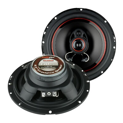 Audiopipe CSL1623AR 6.5'' 330W Tri-axial 3 Way Car Speakers slim style (pair)