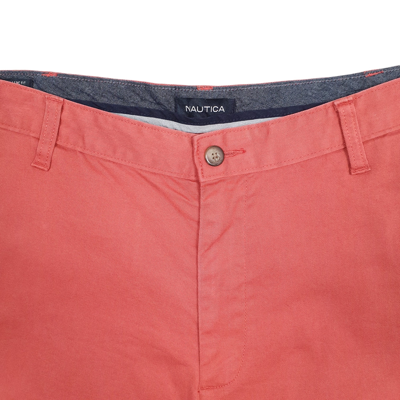 NAUTICA Deck Red Chino Cotton Shorts Mens W38 image 2