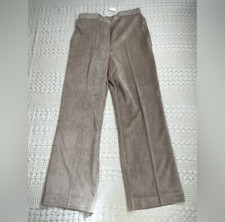 Alfred Dunner Pants 10 NWT Pull On Corduroy Proportioned Short Tan