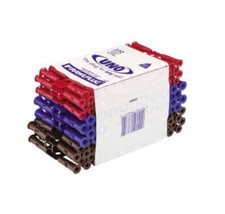 Rawplug Pack Of 272 Uno Mixed Universal DIY Wall Rawplugs Red Blue Brown 28-32mm