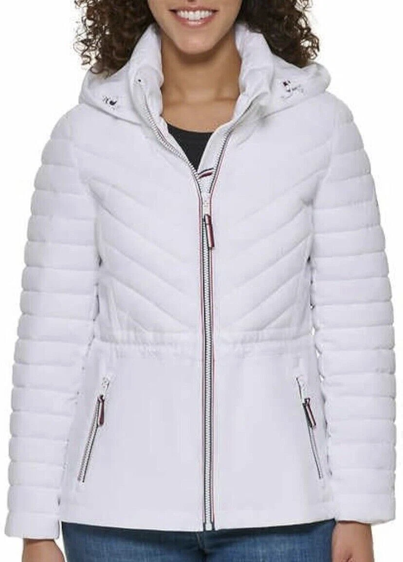 Tommy hilfiger top stretch hooded jacket