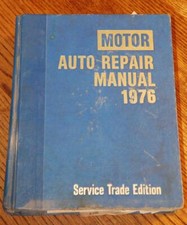 1976 MOTORS Auto Repair Manual 1976 Major Manufacturer Vehicles