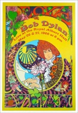 Bob Dylan - Royal Albert Hall Poster - London - by Marijke Koger - Reprint