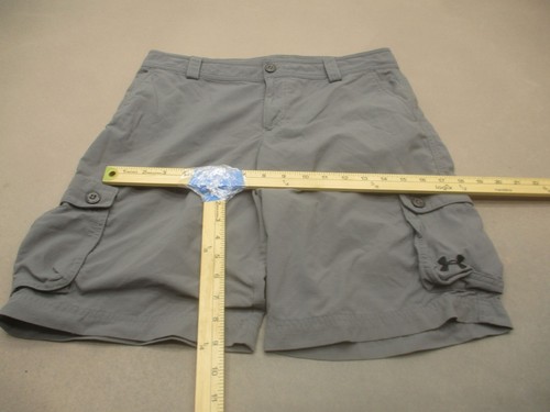 Under Armour Size XL Kids Unisex Gray Zip Fly Pocket Breathable Cargo Shorts 923 - Picture 4 of 8