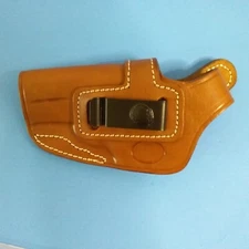 Cebeci Arms Tan Leather Holster Snap Open , Ruger SP101, Left Hand