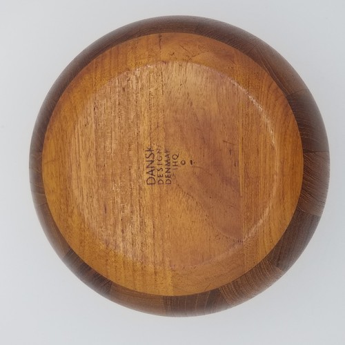 Vintage Dansk Teak Wood Serving Bowl Salad IHQ Denmark Jens Quistgaard - Picture 8 of 8