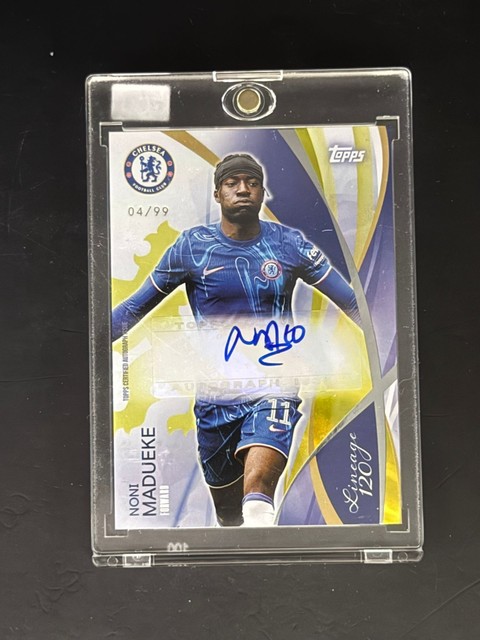 Noni Madueke Auto /99 2024-25 Topps Chelsea Lineage 120 Years Anniversary