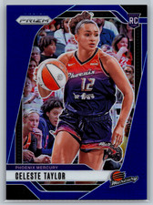 Celeste Taylor 2024 Panini Prizm WNBA Blue Prizm Rookie /199 #48 Phoenix Mercury