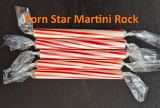 Blackpool Rock Sticks PORN STAR MARTINI Passion Fruit Flavour Cocktail Stirrer