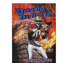 JERRY RICE 1997 TOPPS SPECIAL DELIVERY **CAREER BEST** PRISM INSERT #5 FREE SHIP