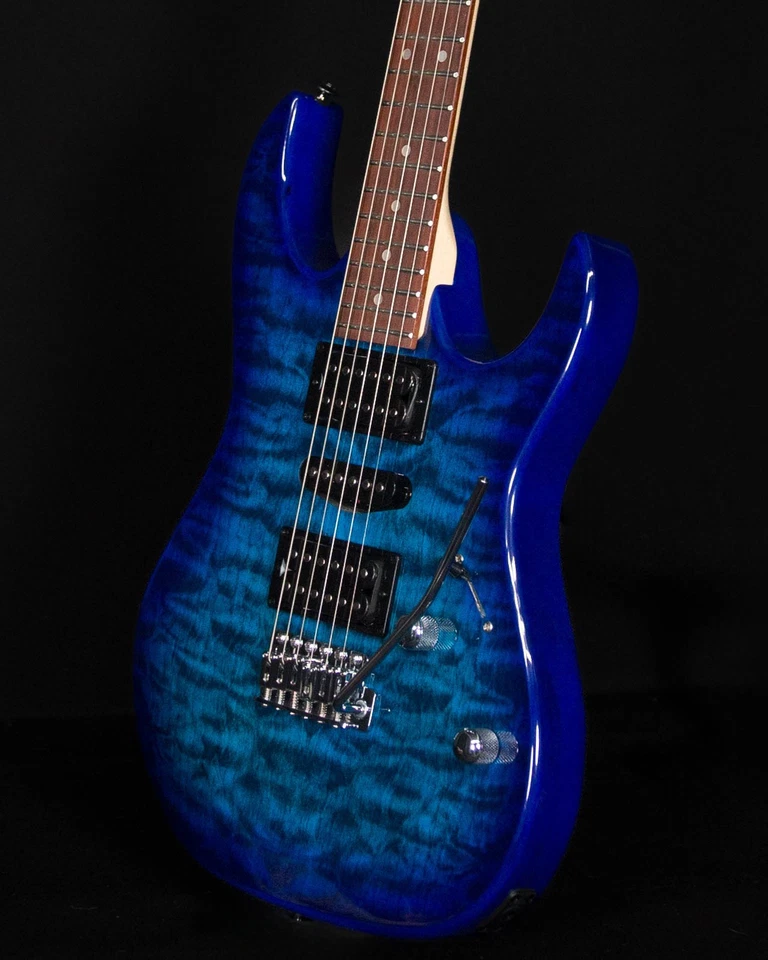 Ibanez GRX70QA, Transparent Blue Burst - Image 2 of 4