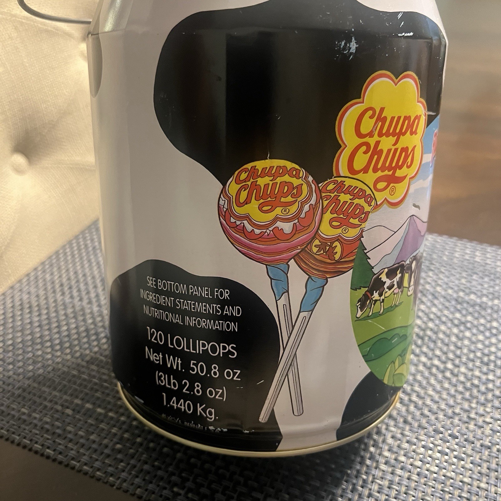 Pair Chupa Chups Ice Cream Lollipop Milk Jug Pail Tins 1st & 2nd Editions