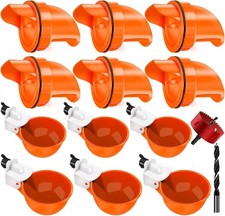 Chicken Feeder No Waste Automatic Poultry Feeder Ports Kit Chicken Feeders and W