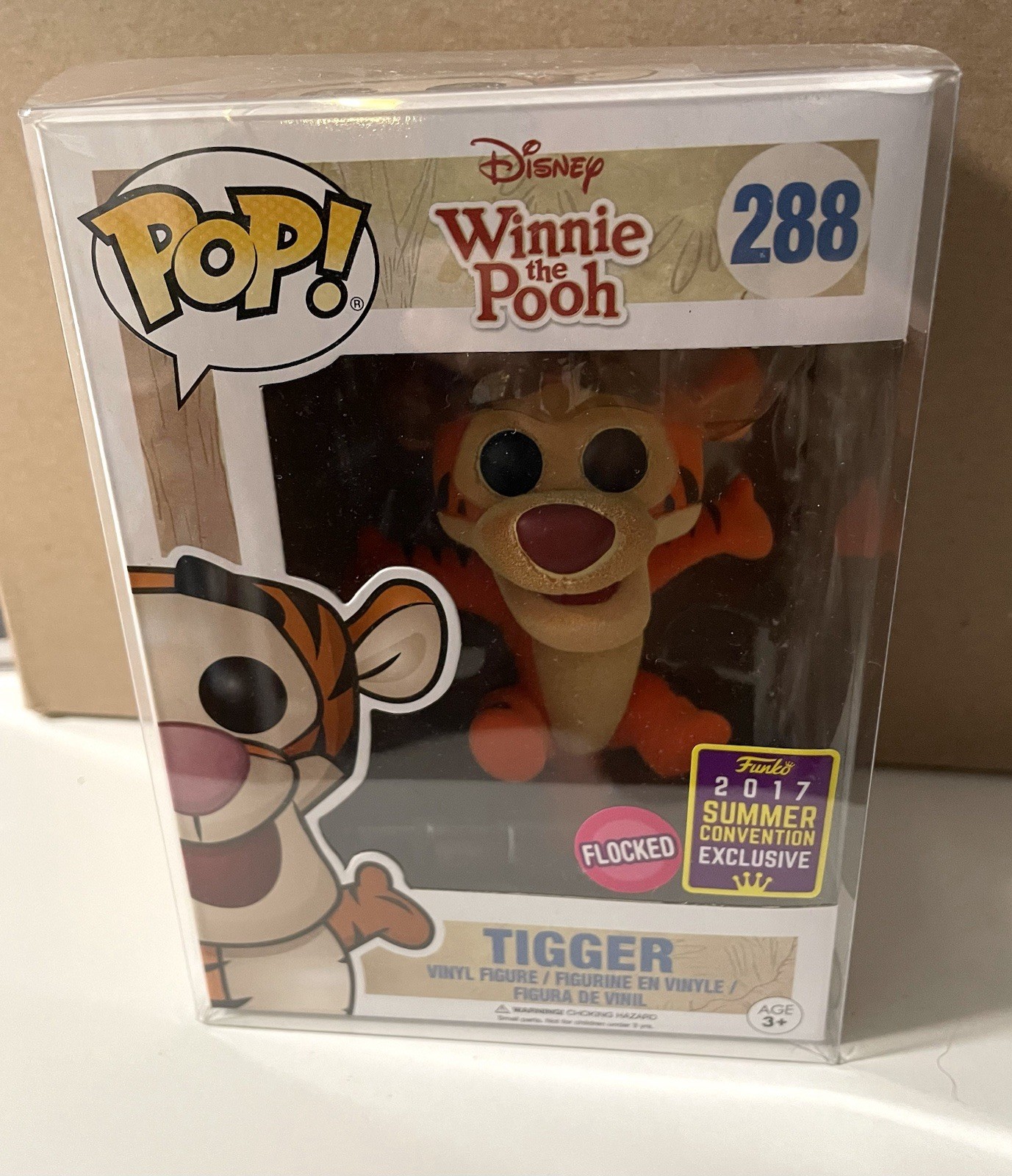 Funko Pop! Tigger #288 Flocked 2017 Summer Convention Exclusive Disney Vinyl