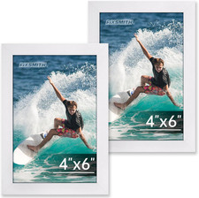 Crystal Clear Picture Frame Set β 4x6 White