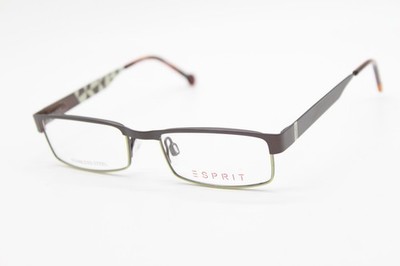 NEW ESPRIT ET17412 COLOR-535 BROWN AUTHENTIC EYEGLASSES 45-16