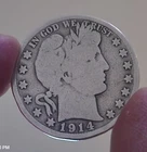 1914 S BARBER HALF DOLLAR 90% Silver