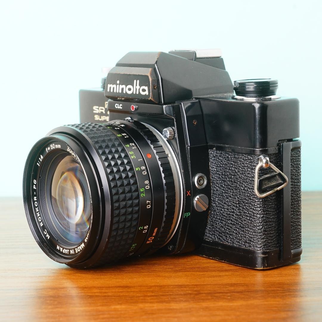 完動品◎ミノルタSRT SUPER ブラック 50mm f1.4 48/425 Complete Product Minolta Srt Super Black 50Mm F1.4 48/425