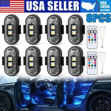 8pcs Wireless Led Strobe Lights With Remote Control Led Emergency Warning Lights 8pcs Wireless Led Strobe Lights With Remote Control Led Emergency Warning Lights