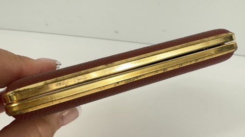 Portasigarette vintage in metallo marrone/oro made in Germany - Foto 4 di 7