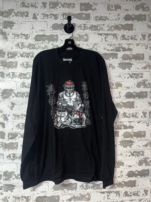 NEW! Redrum Dogpound Long Sleeve Pitbull Graphic Tee - black size LARGE