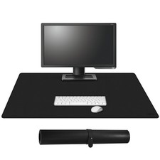 36" x 20" Leather Desk Mat for Home Office, Extra Large PU Leather Desk Pad B...