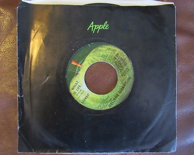 GEORGE HARRISON - WHAT IS LIFE / APPLE SCRUFFS Vinyl 7  single 45 rpm - VG+