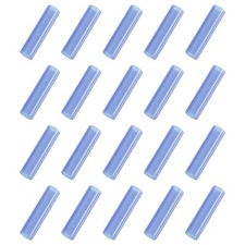 20Pcs Silicone Straw Tips for 8mm/0.31" OD Stainless Steel Straws Blue 