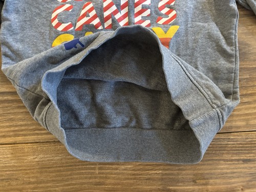 Hanna Andersson ELF Gray Christmas Sweatshirt Candy Candy Canes Candy Syrup 8 - Picture 3 of 12