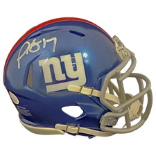 Plaxico Burress autographed signed mini helmet New York Giants JSA COA