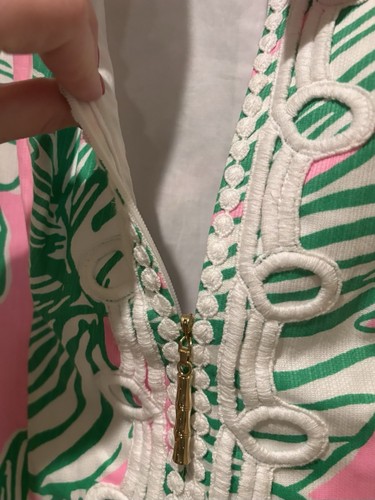 Lilly Pulitzer WHO LET THE FRONDS OUT ALEXA SHIFT DRESS Zip Front NWT Sz 8 - Picture 5 of 13