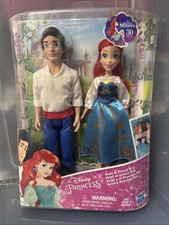 The Little Mermaid Disney Princess Ariel Prince Eric 30th anniversary doll set