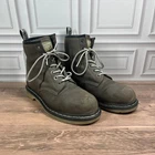 Dr. Martens Industrial Steel Toe Boots Mens Gray Leather Safety Work DM397 10