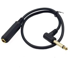 Right Angle Guitar Extension Cord;Angled 1/4 Male to Female Extension Cable;T...