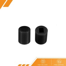 40 x Plastic 6x7mm Latching Pushbutton Tactile Switch Cap Cover Protector Black
