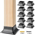 <!--F#f_0-->Heavy Duty Powder Coated Steel Post Base Set of 10 for Deck Porch Handrail<!--F/-->