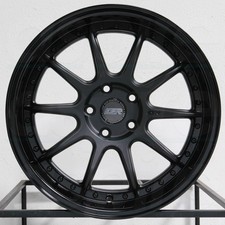 4-new 18 Esr Cs12 Wheels 18x9.5 5x100 35 Black Rims 72.56