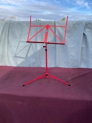 Stagg Foldable Adjustable Music Stand RED 26-40''