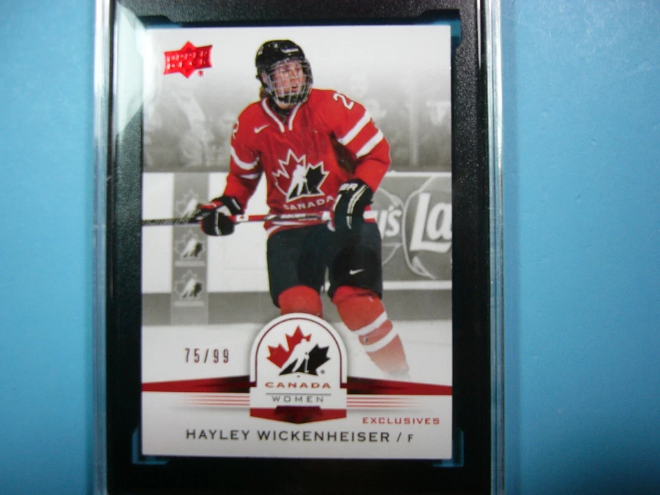 2014 UPPER DECK UD TEAM CANADA EXCLUSIVES HOCKEY 144 HAYLEY WICKENHEISER KSA 8.5 - Image 3 of 4