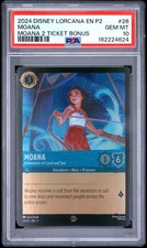 2024 DISNEY LORCANA EN P2-PROMO 26 MOANA - ADVENTURER OF LAND AND SEA PSA 10