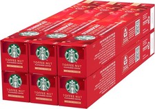 60 x Starbucks Toffee Nut Nespresso Coffee Capsules Blonde Roast, 6 x 10 0.25 per lighter