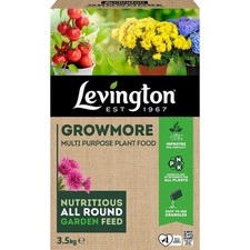 Levington Growmore 3.5kg All Purpose Granular Fertiliser for Flowers Fruit Veg