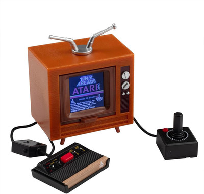Tiny Arcade Atari 2600 Mini Console 3.5  Playable Retro TV & Controller with 10