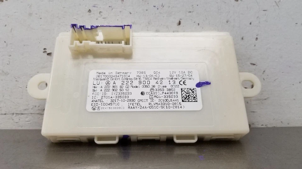 18 MERCEDES BENZ AMG C63S W205 MÓDULO DE CONTROLE GO SEM CHAVE 2229004213 - Imagem 4 de 4