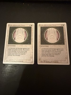 2 NP GEM/MINT!! MTG COP Greens Third EDITION!