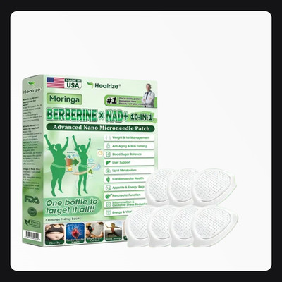 Healrize Moringa Berberine x NAD + 10-in-1 Nano Microneedle Patch(7pcs/Box)