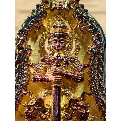 Antike Thao Wessuwan Dvi-Deva Statue Thai Amulett Heilige Buddhistische Kunst...