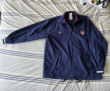 Nike USMNT World Cup Soccer Vintage 90 s Men's Blue Full-Zip Track Jacket Size S